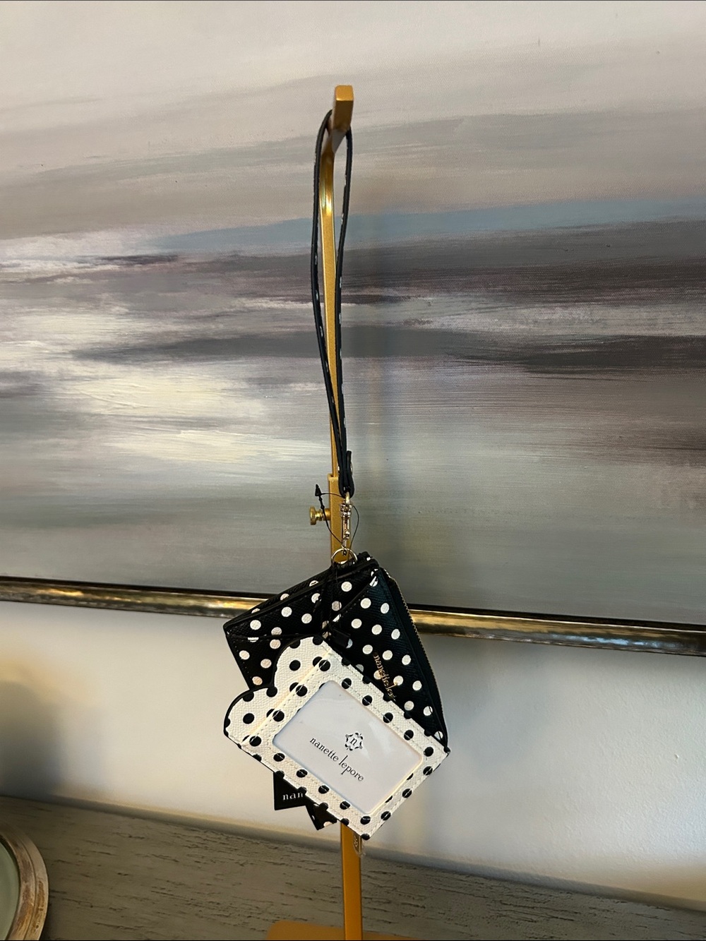 Nanette Lepore Polka Dot Wristlet and Cardholder - NWT